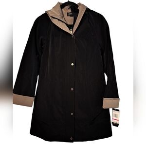 NWT JONES NEW YORK Women's 2 Tone Rain Jacket XXS